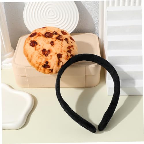 CRILSTYLEO Realistischer Plüsch Cookie Haarreif für Damen Bequemes Sicheres Stirnband für Karneval Party Cosplay und Geburtstagsfeiern Vielseitiger und Tragbarer Keks Kopfschmuck von CRILSTYLEO