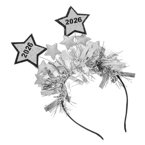CRILSTYLEO Stylisches Kopfband mit Sternen Design für Festliche Anlässe Robustes Material für Erwachsene Silberne Haaraccessoires CRILSTYLEO Stylisches Kopfband mit Sternen Design für Festliche Anlässe Robustes Material für Erwachsene Silberne Haaraccessoires von CRILSTYLEO