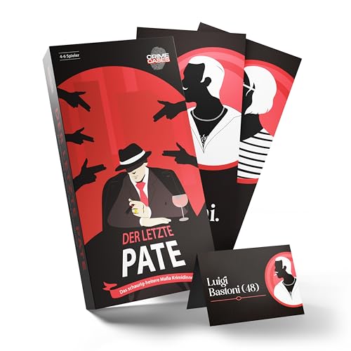 CRIMECASES Krimidinner für 4-6 Spieler: Der letzte Pate | Das schaurig-heitere Mafia Krimi Dinner für 4 bis 6 Personen | Mörderische Dinnerparty ab 14 Jahren CRIMECASES Krimidinner für 4-6 Spieler: Der letzte Pate | Das schaurig-heitere Mafia Krimi Dinner für 4 bis 6 Personen | Mörderische Dinnerparty ab 14 Jahren von CRIMECASES