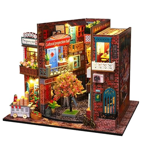 CRIOLPO Tinyaturhaus-Bausatz FüR Erwachsene, DIY Tinyatur Puppenhaus Bausatz, DIY-Puppenhaus-Buchecken-Set Mit MöBeln, Kreatives Tiny House-Bastelset, FüR DIY-Raumdekoration - Zeichen Der Zeit CRIOLPO Tinyaturhaus-Bausatz FüR Erwachsene, DIY Tinyatur Puppenhaus Bausatz, DIY-Puppenhaus-Buchecken-Set Mit MöBeln, Kreatives Tiny House-Bastelset, FüR DIY-Raumdekoration - Zeichen Der Zeit von CRIOLPO