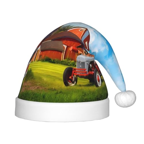 CRJSYCBYB Company Weihnachtsmütze mit Traktor-Motiv, bedruckt, für Kinder, glitzernd, leuchtende Weihnachtsmütze CRJSYCBYB Company Weihnachtsmütze mit Traktor-Motiv, bedruckt, für Kinder, glitzernd, leuchtende Weihnachtsmütze von CRJSYCBYB