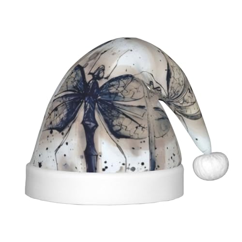 CRJSYCBYB Moderne Weihnachtsmütze mit Libellen-Aufdruck für Kinder, Glitzer-Hut, leuchtende Weihnachtsmütze CRJSYCBYB Moderne Weihnachtsmütze mit Libellen-Aufdruck für Kinder, Glitzer-Hut, leuchtende Weihnachtsmütze von CRJSYCBYB