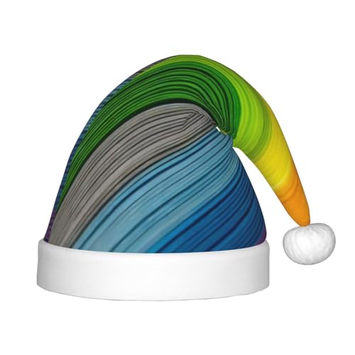 CRJSYCBYB Weihnachtsmütze für Kinder, Regenbogenfarben, gestreift, glitzernd, leuchtende Weihnachtsmütze CRJSYCBYB Weihnachtsmütze für Kinder, Regenbogenfarben, gestreift, glitzernd, leuchtende Weihnachtsmütze von CRJSYCBYB