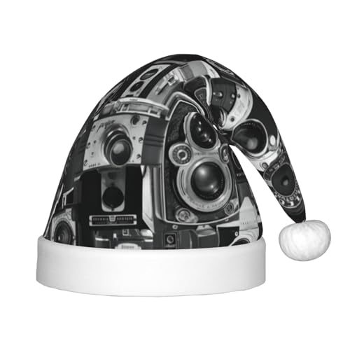 CRJSYCBYB Weihnachtsmütze im Retro-Stil, coole Kamerasammlung, bedruckte Weihnachtsmütze für Kinder, glitzernde Weihnachtsmütze CRJSYCBYB Weihnachtsmütze im Retro-Stil, coole Kamerasammlung, bedruckte Weihnachtsmütze für Kinder, glitzernde Weihnachtsmütze von CRJSYCBYB