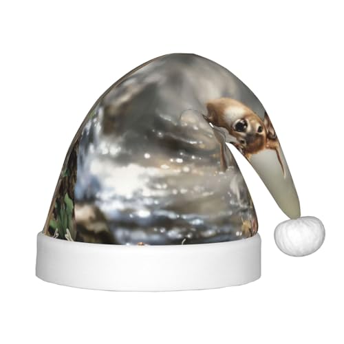 CRJSYCBYB Weihnachtsmütze mit Camouflage-Hirsch-Motiv, für Kinder, glitzernd, leuchtende Weihnachtsmütze CRJSYCBYB Weihnachtsmütze mit Camouflage-Hirsch-Motiv, für Kinder, glitzernd, leuchtende Weihnachtsmütze von CRJSYCBYB