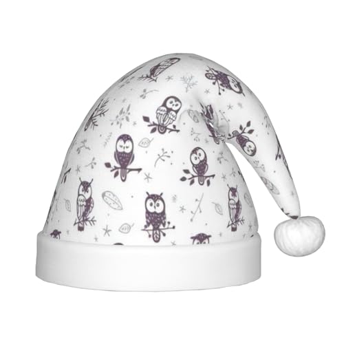 CRJSYCBYB Weihnachtsmütze mit Eulen-Motiv, bedruckt, für Kinder, Glitzer-Hut, leuchtende Weihnachtsmütze CRJSYCBYB Weihnachtsmütze mit Eulen-Motiv, bedruckt, für Kinder, Glitzer-Hut, leuchtende Weihnachtsmütze von CRJSYCBYB