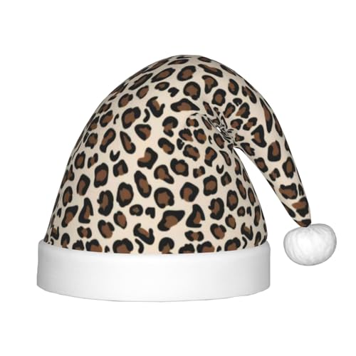 CRJSYCBYB Weihnachtsmütze mit Leopardenmuster für Kinder, glitzernde Weihnachtsmütze CRJSYCBYB Weihnachtsmütze mit Leopardenmuster für Kinder, glitzernde Weihnachtsmütze von CRJSYCBYB