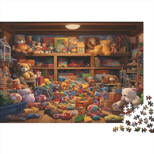 Das Puppenhaus, 1000 Teile, lustiges Puzzle für Erwachsene, Bildungsspiel, Spielzeug, intellektuelles Spiel, Herausforderung, Bildung, 1000 Teile (75 x 50 cm) von CRJUS