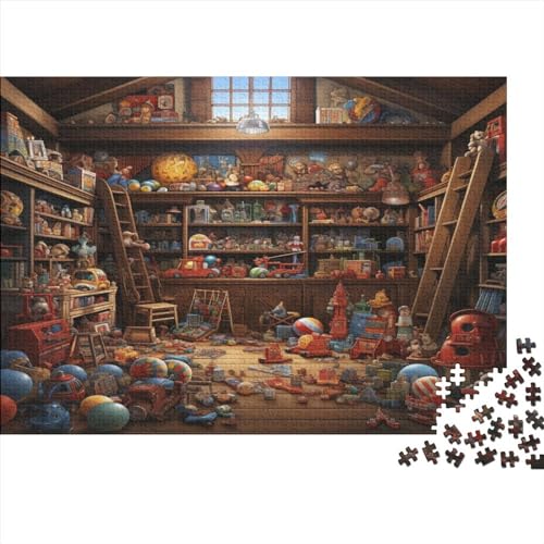 Das Puppenhaus, 300 Teile, lustiges Puzzle für Erwachsene, Intellektuelles Spiel, Bildungsspiel, Spielzeug, Entspannung und Intelligenz, 300 Stück (40 x 28 cm) von CRJUS