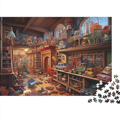 Das Puppenhaus, 500 Teile, Puzzle für Erwachsene, lustiges Dekorationsspielzeug, Bildungsspiel, Spielzeug, Intellektuelles Spiel, Entspannung und Intelligenz, 500 Teile (52 x 38 cm) von CRJUS