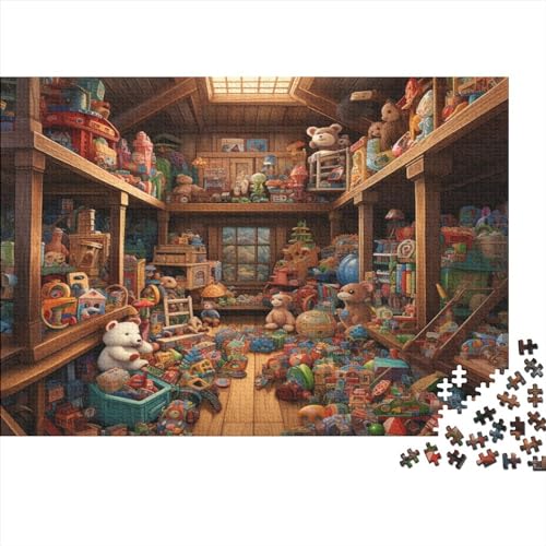 Das Puppenhaus, 500 Teile, für Erwachsene, lustiges Puzzle, Bildungsspiel, Dekoration, Spielzeug, geistiges Spiel, Entspannung und Intelligenz, 500 Stück (52 x 38 cm) von CRJUS