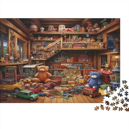 Das Puppenhaus 1000 Teile Puzzle für Erwachsene, lustiges Dekorationsspielzeug, Bildungsspiel, Spielzeug, Intellektuelles Spiel, Entspannung und Intelligenz, 1000 Stück (75 x 50 cm) von CRJUS