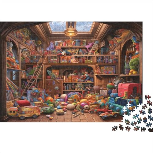 Das Puppenhaus-Puzzle, 1000 Teile, für Erwachsene, lustiges Spielzeug, Intellektuelles Spiel, Bildungsspiel, Entspannung und Intelligenz, 1000 Teile (75 x 50 cm) von CRJUS