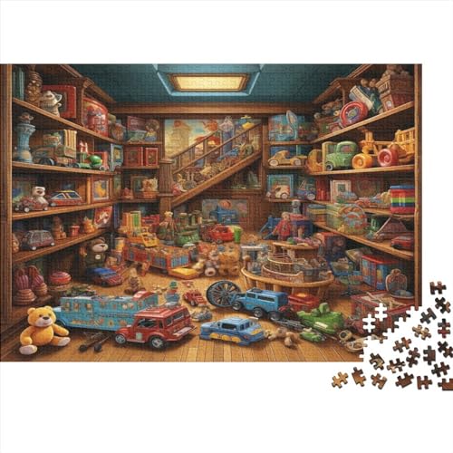 Das Puppenhaus-Puzzle, 300 Teile, für Erwachsene, unterhaltsames Bildungsspiel, Intellektuelles Spielspielzeug, hochwertig und langlebig, 300 Teile (40 x 28 cm) von CRJUS