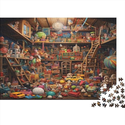 Das Puppenhaus-Puzzle, 500 Teile, für Erwachsene, lustiges Spielzeug, Intellektuelles Spiel, Bildungsspiel, Entspannung und Intelligenz, 500 Teile (52 x 38 cm) von CRJUS