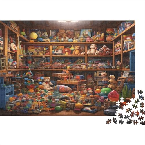 Das Puppenhaus-Puzzle für Erwachsene, unterhaltsam, 300 Teile, Spielzeug, Intellektuelles Spiel, Bildungsspiel, hochwertig und langlebig, 300 Teile (40 x 28 cm) von CRJUS