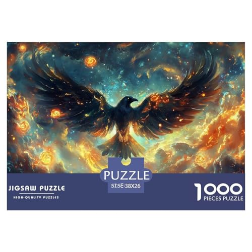 Adler Puzzle 1000 Teile Schwer Puzzle Spielzeug Lernspiel Impossible Herausforderungsspielzeug Für Erwachsene Und Kinder Ab 14 Jahren 38x26cm/1000pcs von CRKATXU