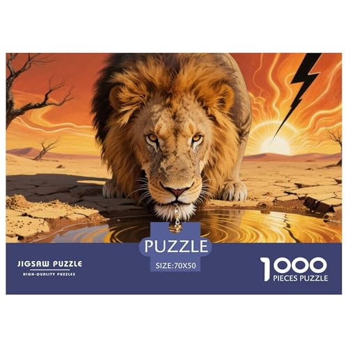 Africa Löwen Puzzle 1000-teilige Schwer Puzzle Spielzeug Pädagogisches Spiel Impossible Herausforderungsspielzeug Für Erwachsene Kinder 70x50cm/1000pcs Africa Löwen Puzzle 1000-teilige Schwer Puzzle Spielzeug Pädagogisches Spiel Impossible Herausforderungsspielzeug Für Erwachsene Kinder 70x50cm/1000pcs von CRKATXU