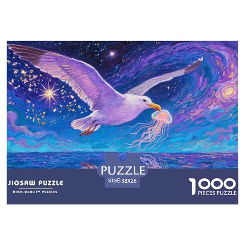 AlFledermausross Puzzle 1000-teilige Schwer Puzzle Spielzeug Lernspiel Impossible Herausforderungsspielzeug Für Erwachsene Kinder 38x26cm/1000pcs von CRKATXU