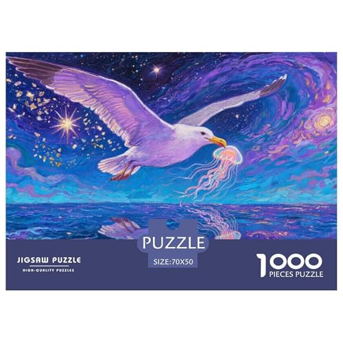 AlFledermausross Puzzle 1000-teilige Schwer Puzzle Spielzeug Pädagogisches Spiel Impossible Herausforderungsspielzeug Für Erwachsene Kinder 70x50cm/1000pcs von CRKATXU