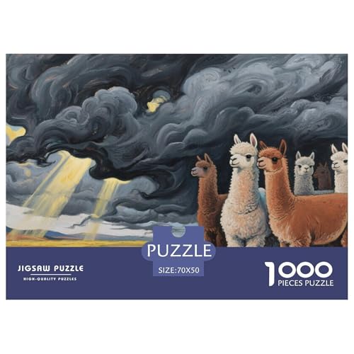 Alpakas Puzzle 1000 Teile Schwer Puzzle Spielzeug Pädagogisches Spiel Impossible Herausforderung Spielzeug Für Erwachsene Kinder 70x50cm/1000pcs Alpakas Puzzle 1000 Teile Schwer Puzzle Spielzeug Pädagogisches Spiel Impossible Herausforderung Spielzeug Für Erwachsene Kinder 70x50cm/1000pcs von CRKATXU