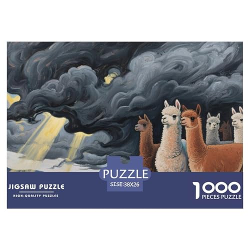 Alpakas Puzzles 1000 Teile Schwer Puzzle Spielzeug Lernspiel Impossible Herausforderungsspielzeug Für Erwachsene Und Kinder in Bewährter 38x26cm/1000pcs Alpakas Puzzles 1000 Teile Schwer Puzzle Spielzeug Lernspiel Impossible Herausforderungsspielzeug Für Erwachsene Und Kinder in Bewährter 38x26cm/1000pcs von CRKATXU