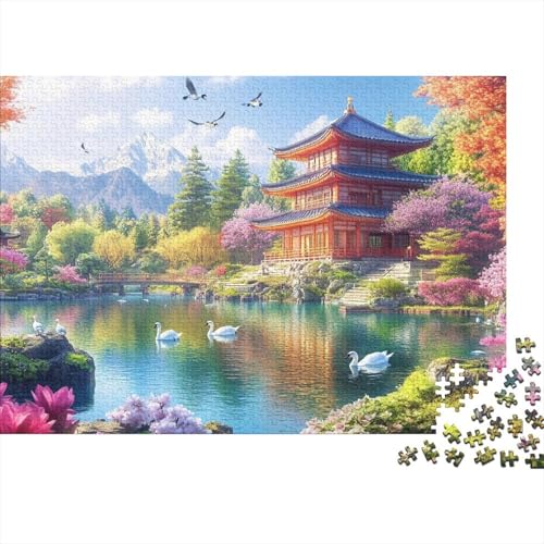 Antike Architektur Puzzles 1000 Teile Schwer Puzzle Spielzeug Pädagogisches Spiel Impossible Herausforderungsspielzeug Für Erwachsene Und Kinder Ab 12 Jahren 1000pcs (75x50cm) von CRKATXU