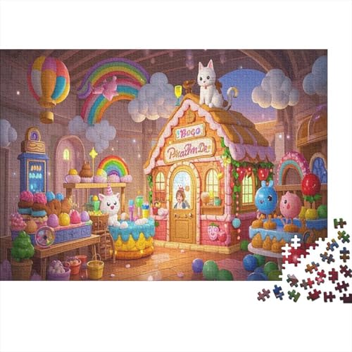 Bäckerei 1000 Teile Puzzle Für Für Erwachsene Und Kinder Ab 14 Jahren Warm Yellow Lighting and Happiness Jigsaws Puzzles Puzzles Fü von CRKATXU