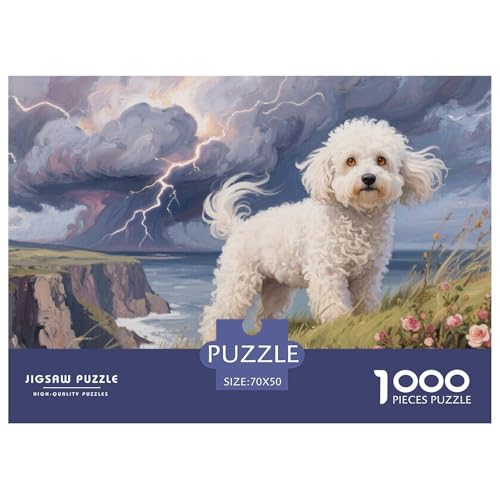 Bichon Frise Puzzle 1000 Teile Schwer Puzzle Spielzeug Lernspiel Impossible Herausforderung Spielzeug Für Erwachsene Und Kinder Ab 14 Jahren 70x50cm/1000pcs Bichon Frise Puzzle 1000 Teile Schwer Puzzle Spielzeug Lernspiel Impossible Herausforderung Spielzeug Für Erwachsene Und Kinder Ab 14 Jahren 70x50cm/1000pcs von CRKATXU