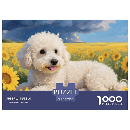 Bichon Frise Puzzles 1000 Teile Schwer Puzzle Spielzeug Lernspiel Impossible Herausforderungsspielzeug Für Erwachsene Und Kinder Ab 14 Jahren 70x50cm/1000pcs Bichon Frise Puzzles 1000 Teile Schwer Puzzle Spielzeug Lernspiel Impossible Herausforderungsspielzeug Für Erwachsene Und Kinder Ab 14 Jahren 70x50cm/1000pcs von CRKATXU