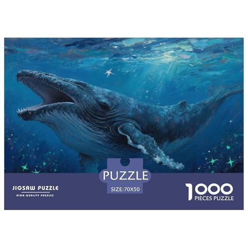 Blauer Wal Puzzle 1000 Teile Schwer Puzzle Spielzeug Pädagogisches Spiel Impossible Herausforderungsspielzeug Für Erwachsene Und Kinder in Bewährter 70x50cm/1000pcs Blauer Wal Puzzle 1000 Teile Schwer Puzzle Spielzeug Pädagogisches Spiel Impossible Herausforderungsspielzeug Für Erwachsene Und Kinder in Bewährter 70x50cm/1000pcs von CRKATXU