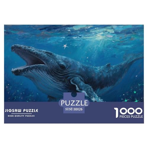 Blauer Wal Puzzles 1000 Teile Schwer Puzzle Spielzeug Pädagogisches Spiel Impossible Herausforderung Spielzeug Für Erwachsene Und Kinder Ab 14 Jahren 38x26cm/1000pcs Blauer Wal Puzzles 1000 Teile Schwer Puzzle Spielzeug Pädagogisches Spiel Impossible Herausforderung Spielzeug Für Erwachsene Und Kinder Ab 14 Jahren 38x26cm/1000pcs von CRKATXU