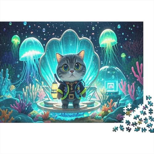 Britisch Kurzhaar 1000 Teile Für Erwachsene Ab 14 Jahren British Purebred Shorthair Cat and Round Body Shape Blue-Gray Elegant Demeanor Jigsaws Puzzles Puz Britisch Kurzhaar 1000 Teile Für Erwachsene Ab 14 Jahren British Purebred Shorthair Cat and Round Body Shape Blue-Gray Elegant Demeanor Jigsaws Puzzles Puz von CRKATXU