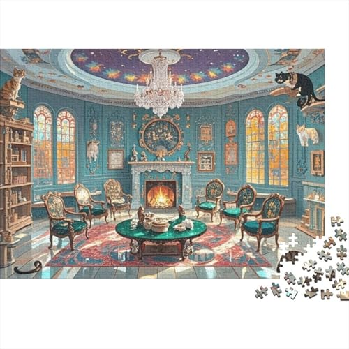 Britische Kurzhaare Puzzle 1000 Teile Schwer Puzzle Spielzeug Lernspiel Impossible Herausforderung Spielzeug Für Erwachsene Und Kinder in Bewährter 1000pcs (75x50cm) von CRKATXU