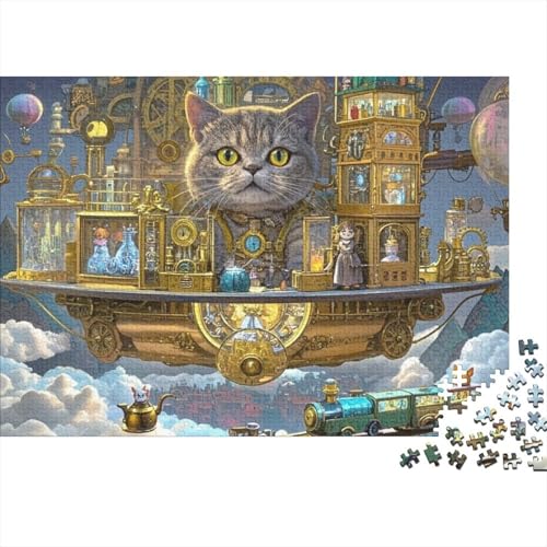 Britische Kurzhaare Puzzle 1000 Teile Schwer Puzzle Spielzeug Pädagogisches Spiel Impossible Herausforderung Spielzeug Für Erwachsene Und Kinder Ab 14 Jahren 1000pcs (75x50cm) von CRKATXU