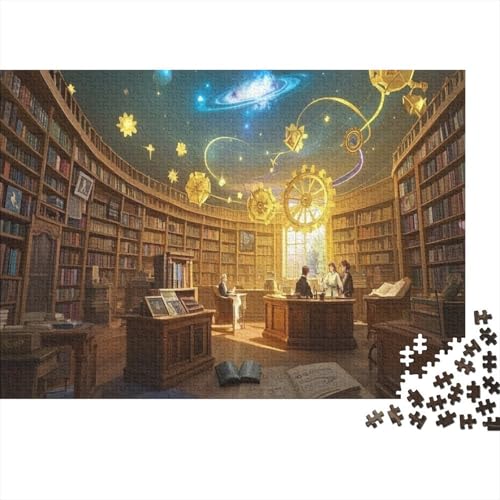 Buchhandlung 1000 Teile Puzzle and Knowledge Atmosphere A Mixture of Multiple Styles Jigsaw Puzzle Board Puzzles Für von CRKATXU