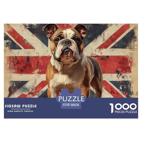 BullHunds Puzzles 1000 Teile Schwer Puzzle Spielzeug Pädagogisches Spiel Impossible Herausforderungsspielzeug Für Erwachsene Und Kinder Ab 12 Jahren 38x26cm/1000pcs von CRKATXU