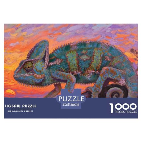 Chameleon Puzzle 1000-teilige Schwer Puzzle Spielzeug Lernspiel Impossible Herausforderung Spielzeug Für Erwachsene Und Kinder Ab 14 Jahren 38x26cm/1000pcs Chameleon Puzzle 1000-teilige Schwer Puzzle Spielzeug Lernspiel Impossible Herausforderung Spielzeug Für Erwachsene Und Kinder Ab 14 Jahren 38x26cm/1000pcs von CRKATXU