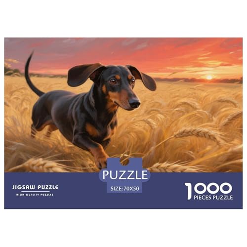 Dachshund Puzzles 1000 Teile Schwer Puzzle Spielzeug Pädagogisches Spiel Impossible Herausforderung Spielzeug Für Erwachsene Kinder 70x50cm/1000pcs Dachshund Puzzles 1000 Teile Schwer Puzzle Spielzeug Pädagogisches Spiel Impossible Herausforderung Spielzeug Für Erwachsene Kinder 70x50cm/1000pcs von CRKATXU