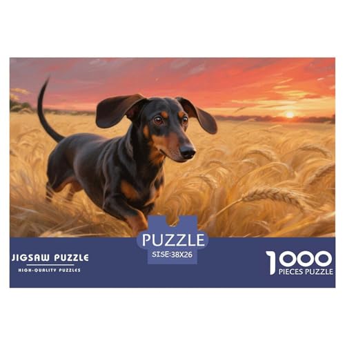 Dachshund Puzzles 1000 Teile Schwer Puzzle Spielzeug Pädagogisches Spiel Impossible Herausforderungsspielzeug Für Erwachsene Kinder 38x26cm/1000pcs Dachshund Puzzles 1000 Teile Schwer Puzzle Spielzeug Pädagogisches Spiel Impossible Herausforderungsspielzeug Für Erwachsene Kinder 38x26cm/1000pcs von CRKATXU