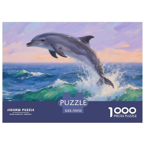 Delphin Puzzle 1000-teilige Schwer Puzzle Spielzeug Pädagogisches Spiel Impossible Herausforderung Spielzeug Für Erwachsene Kinder 70x50cm/1000pcs Delphin Puzzle 1000-teilige Schwer Puzzle Spielzeug Pädagogisches Spiel Impossible Herausforderung Spielzeug Für Erwachsene Kinder 70x50cm/1000pcs von CRKATXU