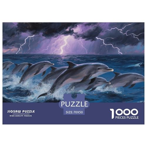 Delphin Puzzles 1000 Teile Schwer Puzzle Spielzeug Lernspiel Impossible Herausforderungsspielzeug Für Erwachsene Und Kinder Ab 12 Jahren 70x50cm/1000pcs Delphin Puzzles 1000 Teile Schwer Puzzle Spielzeug Lernspiel Impossible Herausforderungsspielzeug Für Erwachsene Und Kinder Ab 12 Jahren 70x50cm/1000pcs von CRKATXU