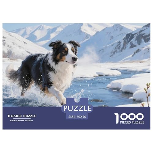 Der Border Collie Puzzle 1000-teilige Schwer Puzzle Spielzeug Lernspiel Impossible Herausforderungsspielzeug Für Erwachsene Und Kinder Ab 14 Jahren 70x50cm/1000pcs Der Border Collie Puzzle 1000-teilige Schwer Puzzle Spielzeug Lernspiel Impossible Herausforderungsspielzeug Für Erwachsene Und Kinder Ab 14 Jahren 70x50cm/1000pcs von CRKATXU