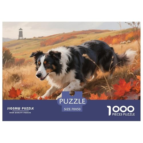 Der Border Collie Puzzles 1000 Teile Schwer Puzzle Spielzeug Lernspiel Impossible Herausforderungsspielzeug Für Erwachsene Und Kinder Ab 14 Jahren 70x50cm/1000pcs Der Border Collie Puzzles 1000 Teile Schwer Puzzle Spielzeug Lernspiel Impossible Herausforderungsspielzeug Für Erwachsene Und Kinder Ab 14 Jahren 70x50cm/1000pcs von CRKATXU