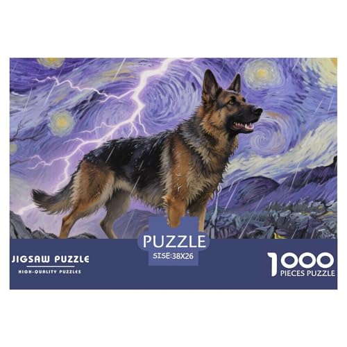 Deutscher Schäfer Puzzle 1000 Teile Schwer Puzzle Spielzeug Pädagogisches Spiel Impossible Herausforderung Spielzeug Für Erwachsene Und Kinder Ab 12 Jahren 38x26cm/1000pcs Deutscher Schäfer Puzzle 1000 Teile Schwer Puzzle Spielzeug Pädagogisches Spiel Impossible Herausforderung Spielzeug Für Erwachsene Und Kinder Ab 12 Jahren 38x26cm/1000pcs von CRKATXU