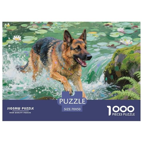 Deutscher Schäfer Puzzle 1000-teilige Schwer Puzzle Spielzeug Lernspiel Impossible Herausforderungsspielzeug Für Erwachsene Und Kinder Ab 12 Jahren 70x50cm/1000pcs Deutscher Schäfer Puzzle 1000-teilige Schwer Puzzle Spielzeug Lernspiel Impossible Herausforderungsspielzeug Für Erwachsene Und Kinder Ab 12 Jahren 70x50cm/1000pcs von CRKATXU