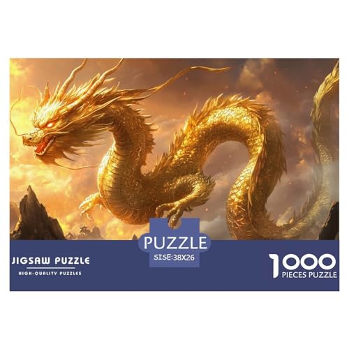 Drachen Puzzle 1000-teilige Schwer Puzzle Spielzeug Pädagogisches Spiel Impossible Herausforderungsspielzeug Für Erwachsene Und Kinder in Bewährter 38x26cm/1000pcs Drachen Puzzle 1000-teilige Schwer Puzzle Spielzeug Pädagogisches Spiel Impossible Herausforderungsspielzeug Für Erwachsene Und Kinder in Bewährter 38x26cm/1000pcs von CRKATXU