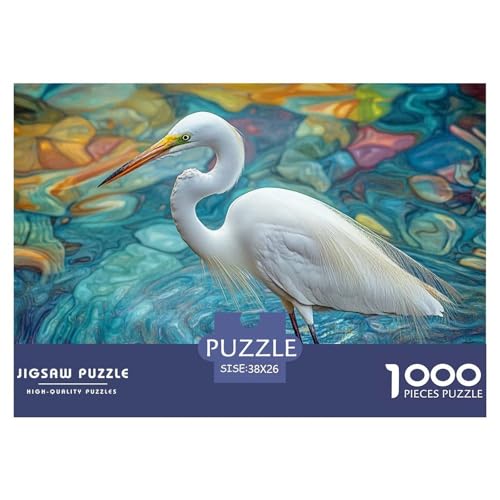 Egret Puzzles 1000 Teile Schwer Puzzle Spielzeug Lernspiel Impossible Herausforderung Spielzeug Für Erwachsene Und Kinder Ab 14 Jahren 38x26cm/1000pcs von CRKATXU