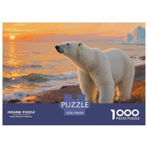 Eisbär Puzzle 1000-teilige Schwer Puzzle Spielzeug Lernspiel Impossible Herausforderung Spielzeug Für Erwachsene Und Kinder Ab 14 Jahren 70x50cm/1000pcs Eisbär Puzzle 1000-teilige Schwer Puzzle Spielzeug Lernspiel Impossible Herausforderung Spielzeug Für Erwachsene Und Kinder Ab 14 Jahren 70x50cm/1000pcs von CRKATXU