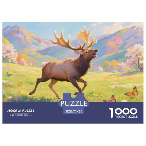 Elch Puzzle 1000-teilige Schwer Puzzle Spielzeug Lernspiel Impossible Herausforderung Spielzeug Für Erwachsene Und Kinder Ab 12 Jahren 70x50cm/1000pcs Elch Puzzle 1000-teilige Schwer Puzzle Spielzeug Lernspiel Impossible Herausforderung Spielzeug Für Erwachsene Und Kinder Ab 12 Jahren 70x50cm/1000pcs von CRKATXU